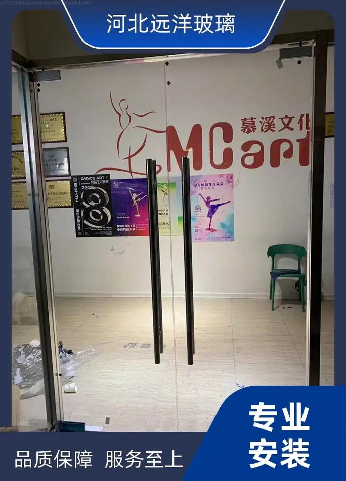 栾城玻璃门厂家匠心之作 油砂玻璃门，朦胧雅致光影灵动